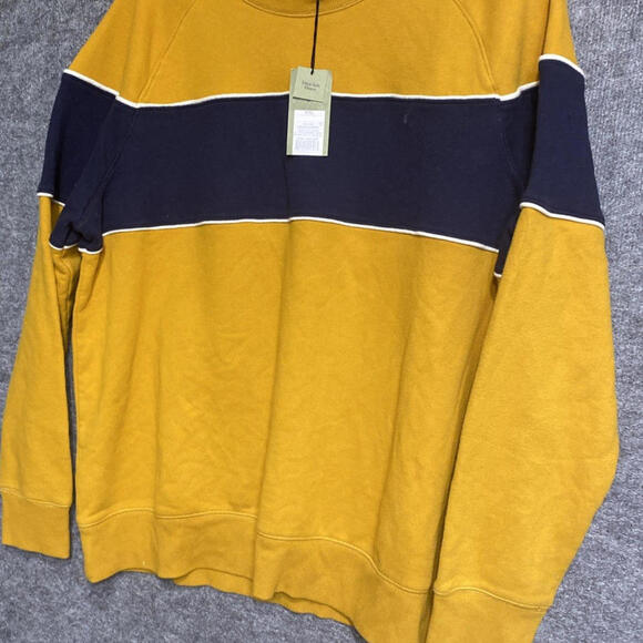 Other - Goodfellow Sweater Mens XXL Yellow Blue Pullover Long Sleeve Crew Neck Adult